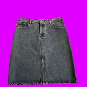 Polo jean skirt